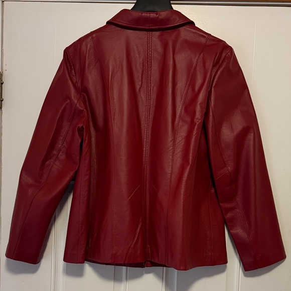 East 5th red Leather Jacket - Picture 3 of 6